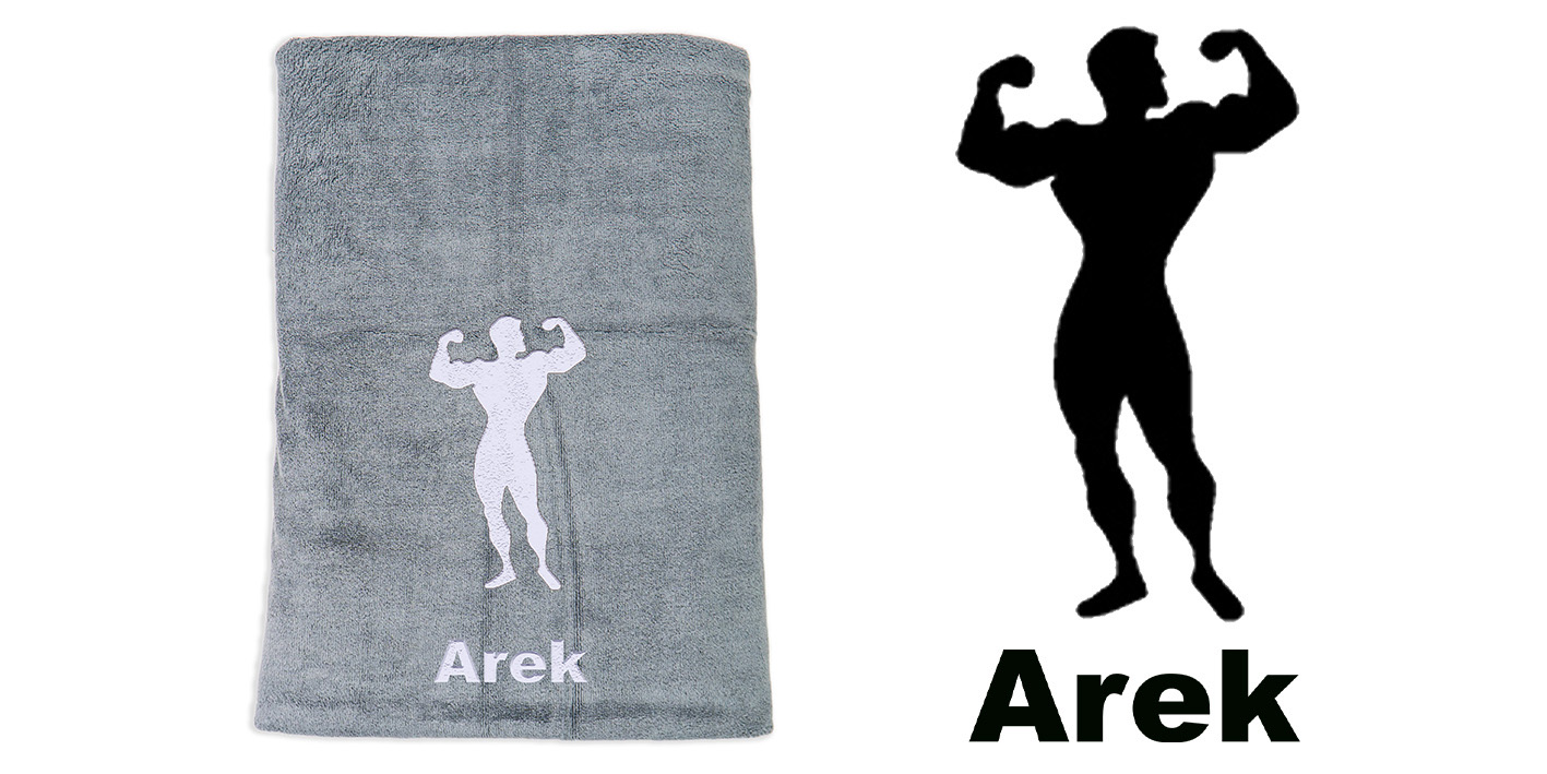 ręcznik szybkoschnący z mikrofibry dla kulturysty